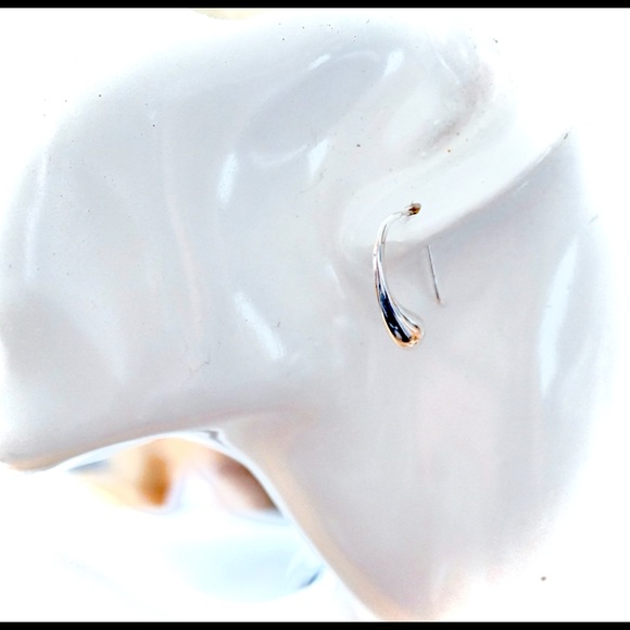 Sterling Silver Teardrop Earrings - Picture 6 of 8